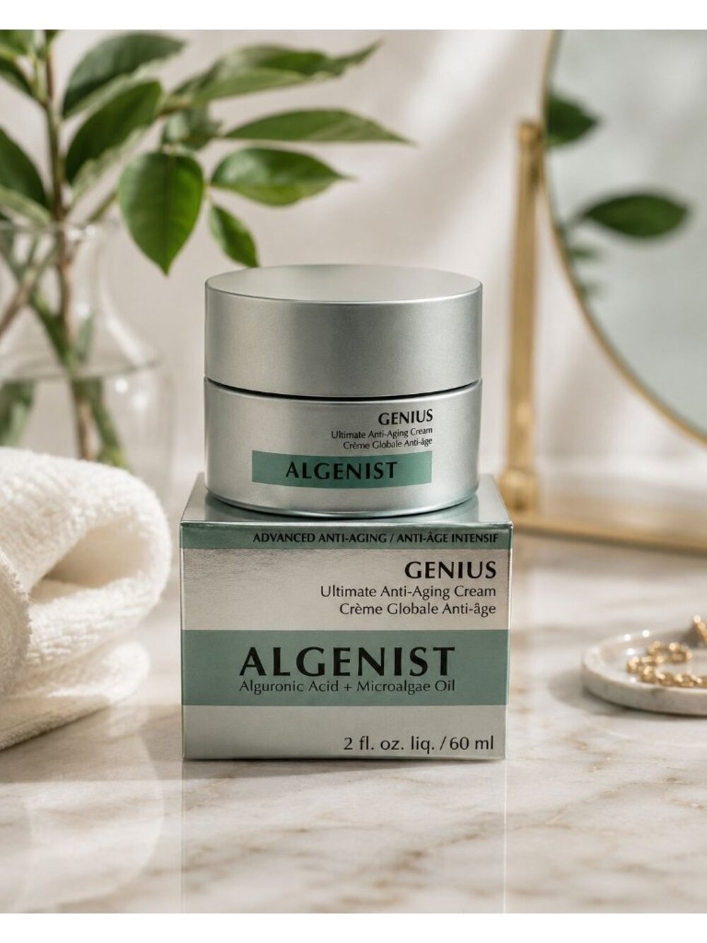 Algenist Genius Ultimate Anti Aging Cream 2oz 60ml Full Size NIB Sealed Hydrate
